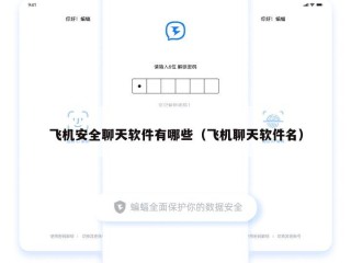飞机安全聊天软件有哪些（飞机聊天软件名）