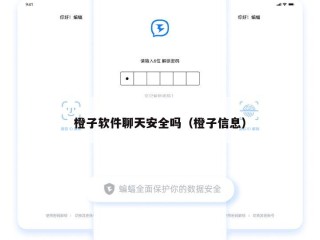 橙子软件聊天安全吗（橙子信息）