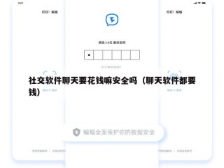 社交软件聊天要花钱嘛安全吗（聊天软件都要钱）