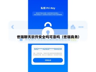 世瑞聊天软件安全吗可靠吗（世瑞商务）