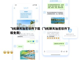 飞机聊天加密软件下载（飞机聊天加密软件下载免费）