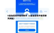 U盘加密软件推荐聊天（u盘加密软件推荐聊天网站）