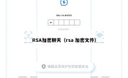 RSA加密聊天（rsa 加密文件）
