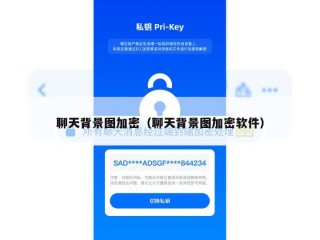 聊天背景图加密（聊天背景图加密软件）