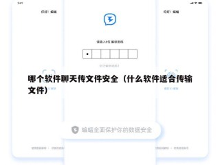 哪个软件聊天传文件安全（什么软件适合传输文件）