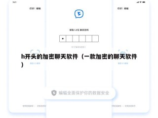 h开头的加密聊天软件（一款加密的聊天软件）
