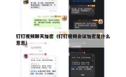 钉钉视频聊天加密（钉钉视频会议加密是什么意思）