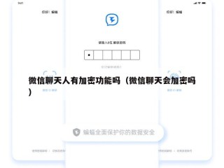 微信聊天人有加密功能吗（微信聊天会加密吗）