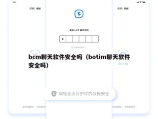 bcm聊天软件安全吗（botim聊天软件安全吗）