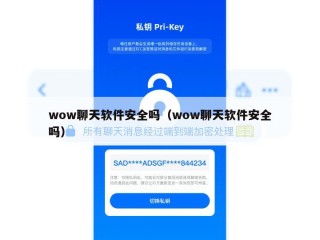 wow聊天软件安全吗（wow聊天软件安全吗）