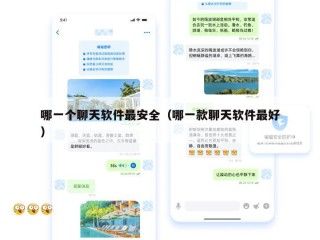 哪一个聊天软件最安全（哪一款聊天软件最好）