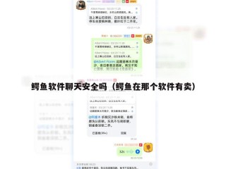 鳄鱼软件聊天安全吗（鳄鱼在那个软件有卖）