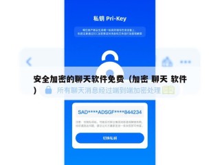 安全加密的聊天软件免费（加密 聊天 软件）