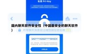 国内聊天软件安全性（中国最安全的聊天软件）