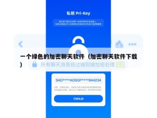 一个绿色的加密聊天软件（加密聊天软件下载）
