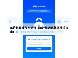 单片机异或加密通讯（单片机通讯数据传输加密）