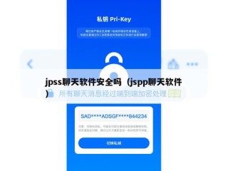 jpss聊天软件安全吗（jspp聊天软件）