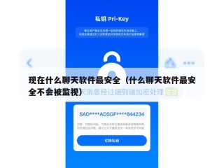 现在什么聊天软件最安全（什么聊天软件最安全不会被监视）