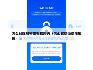 怎么解除加密友微信聊天（怎么解除微信加密锁）