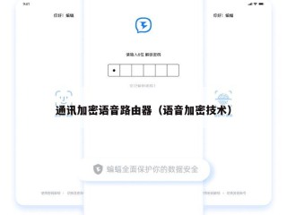 通讯加密语音路由器（语音加密技术）