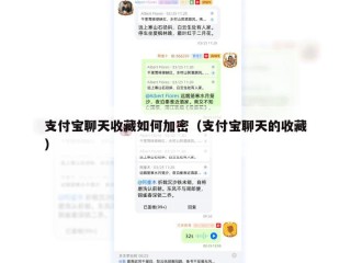 支付宝聊天收藏如何加密（支付宝聊天的收藏）