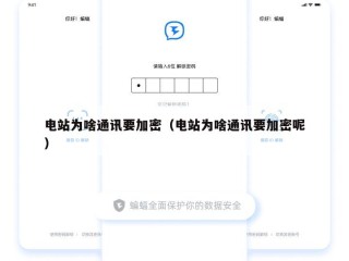 电站为啥通讯要加密（电站为啥通讯要加密呢）