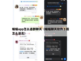 蝙蝠app怎么退群聊天（蝙蝠聊天软件下载怎么退出）