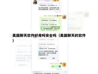 美国聊天软件好用吗安全吗（美国聊天的软件）