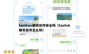 tamtam聊天软件安全吗（tantok聊天软件怎么样）