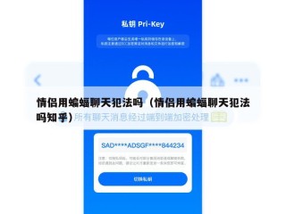 情侣用蝙蝠聊天犯法吗（情侣用蝙蝠聊天犯法吗知乎）