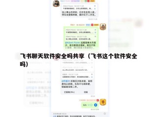 飞书聊天软件安全吗共享（飞书这个软件安全吗）