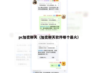 pc加密聊天（加密聊天软件哪个最火）