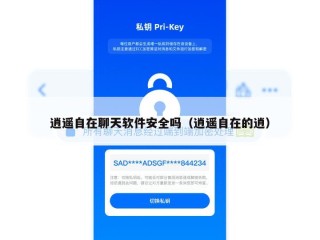 逍遥自在聊天软件安全吗（逍遥自在的逍）
