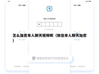 怎么加密单人聊天视频呢（微信单人聊天加密）