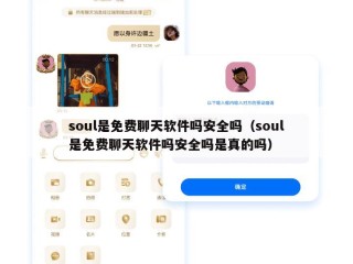 soul是免费聊天软件吗安全吗（soul是免费聊天软件吗安全吗是真的吗）