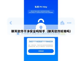 聊天软件干净安全吗知乎（聊天软件好用吗）