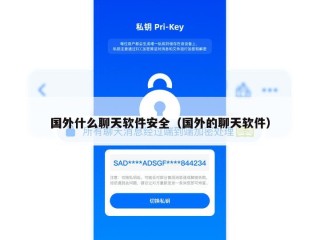国外什么聊天软件安全（国外的聊天软件）